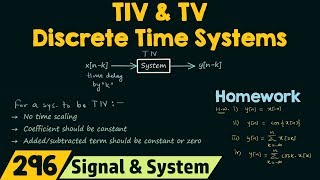 Time−Invariant amp Time−Variant Discrete Time Systems [upl. by Rozina733]