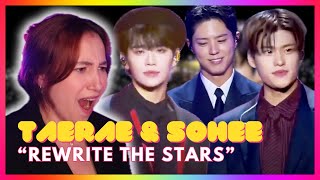 Taerae Zerobaseone amp Sohee Riize ft Park BoGum quotRewrite The Starsquot  Mireia Estefano Reaction [upl. by Aaberg]