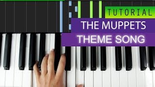 The Muppets Theme song  Piano Tutorial  MIDI Download [upl. by Ludwig]