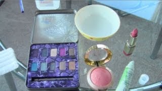 How To Sanitize Your Makeup ♥ Lipstick eyeshadow eyeliner blush lip gloss [upl. by Seigel]