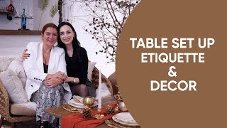 Formal Table Set Up Etiquette amp Decor With CozyByMadi  Jamila Musayeva [upl. by Vokay20]