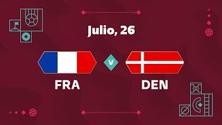 FRANCIA VS DINAMARCA  MUNDIAL 2022  GRUPO D  FECHA 1  FIFA 23 [upl. by Lynett]