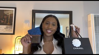 Chanel Unboxing Chanel Classic Card Holder  Chanel vs Louis Vuitton Card Holder Comparison [upl. by Sloane]