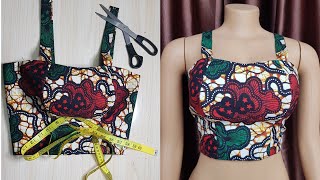 HOW TO CUT TUBE TOP  Basic Tutorial  Pattern Making  Linen Tafeta Silk Fabric [upl. by Nnaeiram277]