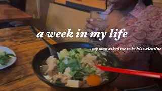 a week in my life vlog spending valentine alone  college edition [upl. by Hulbard]