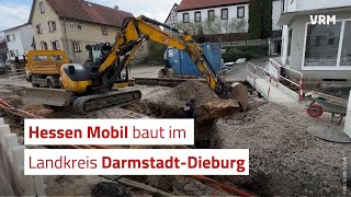 Staugefahr Hessen Mobil baut im Landkreis DarmstadtDieburg [upl. by Fasa]