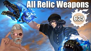 All NEW Amazing Manderville Relic Weapons  Patch 635  4kUHD [upl. by Onahpets255]