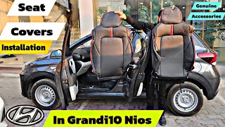 Seat Cover Installation 2024 Hyundai Grand i10 Nios Era – Jet Black Leather Price amp Qualityquot [upl. by Lledra966]