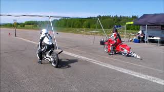 Hudiksvall TampT 2018 05 26 Lördagen Mopeddragrace [upl. by Platon]