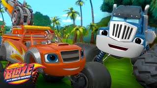 Blaze Transforms into a Tow Truck to Rescue Crusher w AJ  Blaze and the Monster Machines [upl. by Lyndsie]