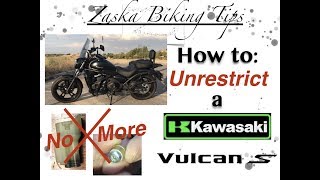 How to Unrestrict or Derestrict a Restricted Kawasaki Vulcan S unleash all its potential [upl. by Eibbor]