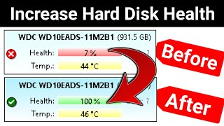 How to check hard disk health  Hard disk health repair  How to increase hard disk health [upl. by Eecart]