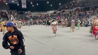 Jr Womens Jingle Group 3 Song 1  Red Deer Powwow 2023 Saturday Night Live [upl. by Auhsuj301]