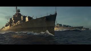 Greyhound WW2  The Battle of the Atlantic Real Footage in Colour [upl. by Ajnotal]