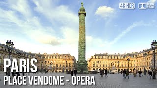 Paris Luxury Shopping Street Place Vendome  Opera  🇫🇷 France 4K HDR Walking Tour [upl. by Woodley]