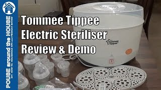 Tommee Tippee Electric Steam Steriliser review and demo Closer to nature steam steriliser [upl. by Arreit]