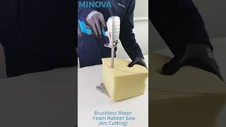 MINOVA Brushless Motor Foam Rubber Saw Arc Cutting tools foam foamcutter [upl. by Ailiec]