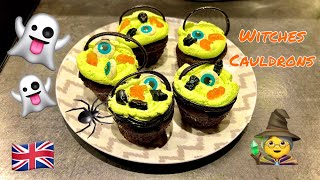 Witches Cauldrons  Halloween cocoa muffin  I Did It My Way [upl. by Aerdnahs]