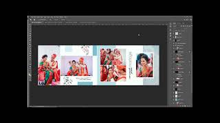 How to design wedding album in Adobe Photoshop [upl. by Gibbie]