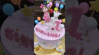 Unicorn Theme Doll Cake tranding viralvideo birthdaycake trandingyoutubeshorts [upl. by Selec]