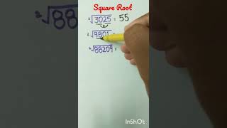 Square Root tricks maths viralshorts youtubeshorts [upl. by Aronson798]