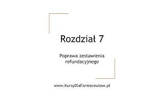 Kurs Kamsoft moduł Zestawienia i Refundacja  Rozdział 7 [upl. by Eigriv269]