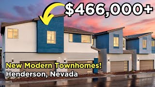 Henderson Modern New Townhomes For Sale in Inspirada [upl. by Nhguavahs846]