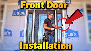 How To Install A Front Door With Two Sidelights [upl. by Hgielar]