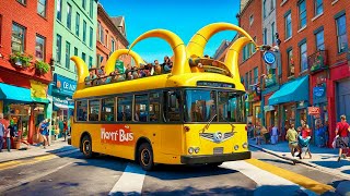 The Wheels on the Bus  Nursery Rhymes  Kids Songs  Fun and Learning [upl. by Evita]