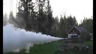 H2O2 hydrogen peroxide rocketengine test 1 [upl. by Enimzaj]