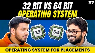 Lecture 7 Difference between 32bit amp 64bit Operating System [upl. by Airebma841]