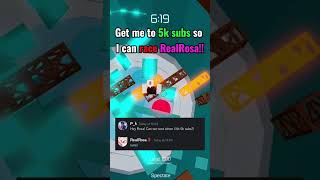 SUBSCRIBE SO I RACE RealRosa roblox [upl. by Goren]