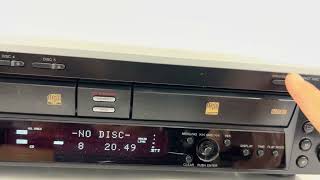 Sony RCDW500C 5 CD Changer Recorder Player [upl. by Lenci]