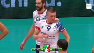 Earvin Ngapeth KNOCKED OUT Nikola Jovovic [upl. by Niabi]