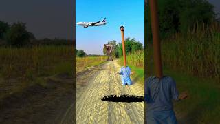 dinosaur attack long garden helicopter flying shorts shortvideo youtubeshorts trending [upl. by Adnhoj959]