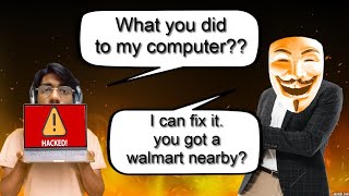 Scammers Meltdown Charging Him to Fix the Computer I Destroyed [upl. by Iidnarb]