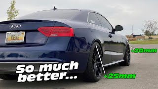 Audi S5 Spacers Install  Fitment is on point [upl. by Noemi]