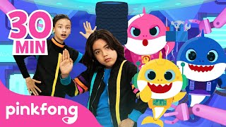 Robot Dance with Kids amp Baby Shark  Dance for Kids Compilation  Pinkfong Songs [upl. by Catharine939]