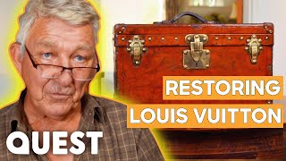 Martin Restores A Louis Vuitton Trunk From The 19th Century  Salvage Hunters The Restorers [upl. by Kellyn474]