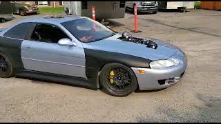 LS swapped Lexus SC400 burnout [upl. by Vola]