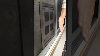 Diamond mesh sliding screen door with thickened batten sealqiangning [upl. by Obadiah]