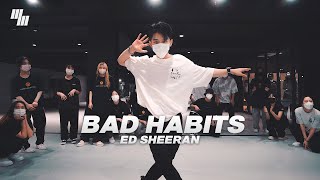 Ed Sheeran  Bad Habits Dance Choreography by ZIRO 김영현  LJ DANCE STUDIO 엘제이댄스 안무 춤 분당댄스학원 [upl. by Black]