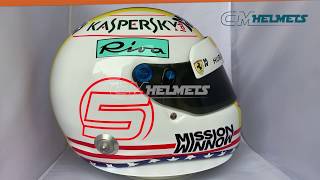 SEBASTIAN VETTEL 2018 USA GP F1 REPLICA HELMET FULL SIZE [upl. by Marcelo]