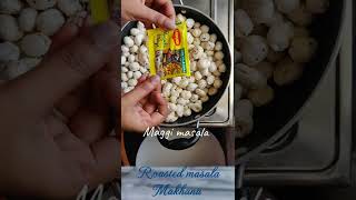 Roasted Makhana Recipe Fried masala Makhana Quick home snack Healthy Tasty siblingscreativity1418 [upl. by Edahc]