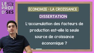 BAC Dissertation corrigée  Les sources de la croissance [upl. by Dnalrag]