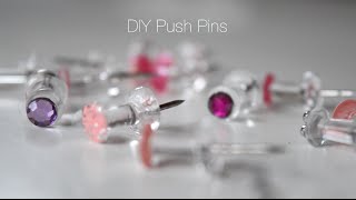 Decorative Push Pin DIY  Simple amp Easy Tutorial [upl. by Lammond]