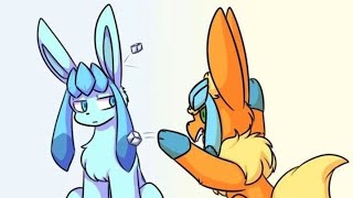 Pokémon Flareon tries to impress Glaceon ft Vaporeon [upl. by Hitoshi]