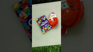 ✨Kinder Joy amp gems 😀 popsicle 🍭youtubeshorts shortvideo ytstudio trending candy chocolate yt [upl. by Atteynot53]