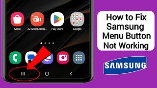 How to Fix Samsung Menu Button Not Working Problem  MenuRecent Button Not Working [upl. by Balliol]