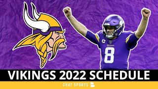 Minnesota Vikings 2022 NFL Schedule Opponents And Instant Analysis [upl. by Girardo125]